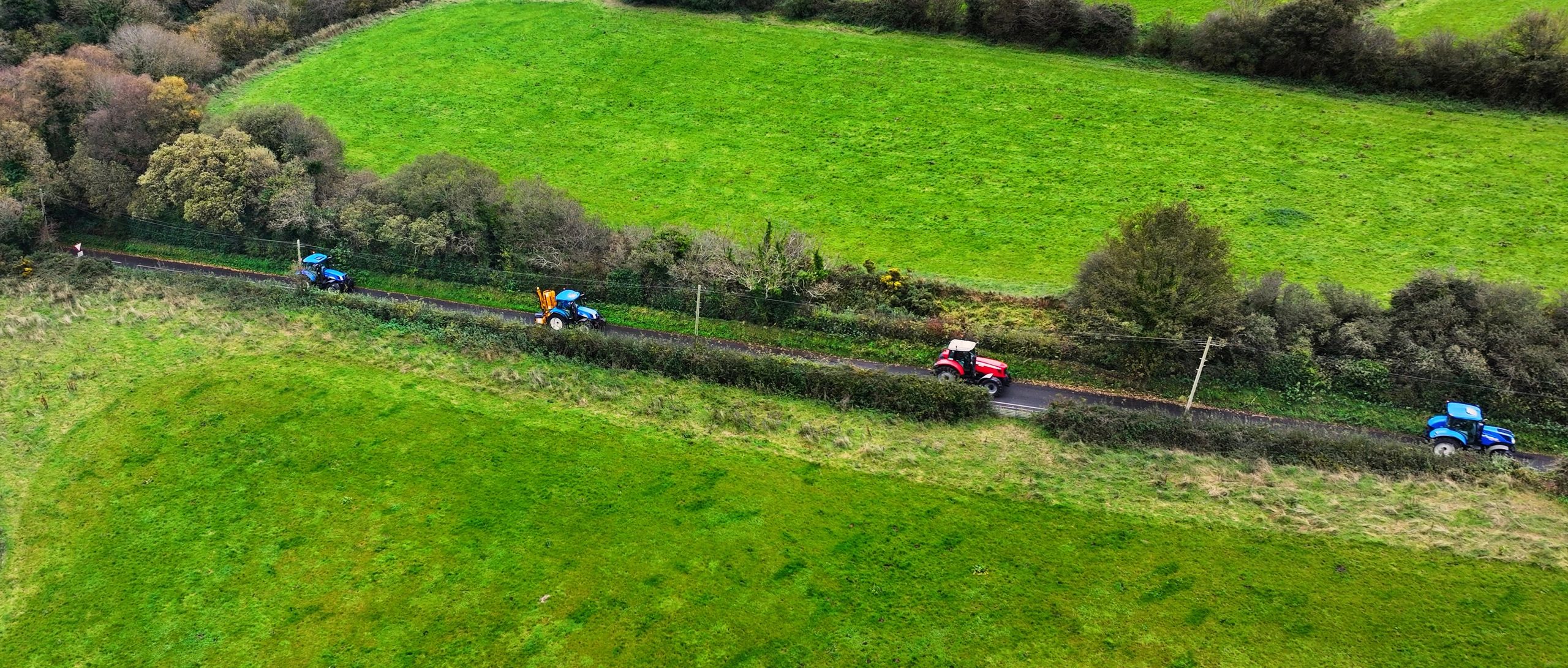 Lovol tractor in a green Irish field